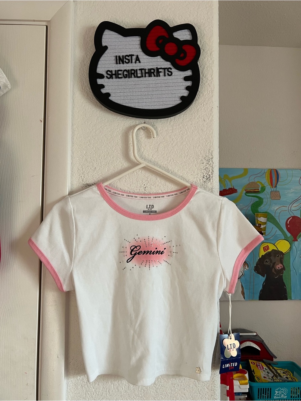 Y2K styled limited too zodiac baby tee